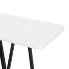 Manhattan Comfort - Console moderne Celine 47,24 po - Blanc-Plateau supérieur en bois manufacturé de haute qualité avec placage