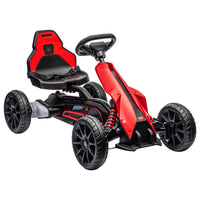 Aosom - Kart électrique 12v avec marche avant/arrière - pour 3-8 ans rouge-Vitesses haute et basse, allant de 1,9 à 3,1 mi/h (3-5 km/h) 
