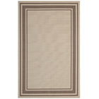 Modway - Rim Bordure solide intérieure et extérieure Tapis de comédie 8 pi l x 10 pi L - Beige clair et beige foncé-Tapis à bordure unie pour zone limite