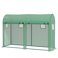 Outsunny - serre de jardin d’extérieur 9,8 pi x 3,3 pi x 6,6 pi-Convient à toutes les plantes, légumes, fruits et même aux fleurs  

