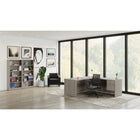 Offices to Go - Fauteuil à basculement synchro Lumi - Gris foncé-Assise profilée à bord semi-arrondi qui soutient efficacement le bassin et les hanches dans une position confortablement équilibrée, réduisant la pression au niveau des genoux et vous permettant de demeurer assis plus longtemps en tout confort