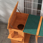 PawHut - Grand enclos extérieur pour chat avec condos, plateformes et échelles - 118,1 po L x 37,4 po l x 74 po H - blanc-Espaces extérieurs secs sous la pluie et zones ombragées par temps chaud 