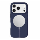 Blu Element - Étui Silicone MagSafe pour iPhone 17 Pro Max - Marine-Bords surélevés pour protéger l'appareil photo et l'écran