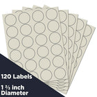 JAM Paper Sceaux autocollants ronds, 1 1/2 po, ivoire, 360/paquet-Ivoire