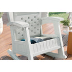 Suncast - Chaise berçante avec rangement - Cube de glace-Résistant aux rayons UV.
