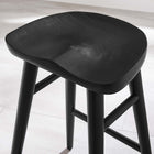 Modway - Saville Dos sans dos Tabourets de comptoir - Noir - Ensemble de 2-Pattes écartées et effilées