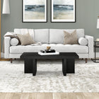 Hudson&Canal - Table basse rectangulaire Dimitra 44" L - Grain noir-Caractéristiques assemblage facile