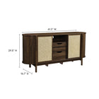 Modway - Reid 63" Buffet courbé - Noyer-Finition stratifiée