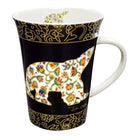 Oscardo - Tasse porcelaine « Spring Bear » de Dawn Oman - 295 ml-Design d’art autochtone - Ours du printemps par Dawn Oman, artiste dénée de Yellowknife, œuvre des Premières Nations célébrant le patrimoine culturel et les traditions