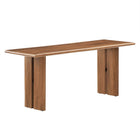 Modway - Amistad 46" Bois Banc - Noyer-Établi à manger de 46 pouces de ferme moderne