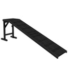 PawHut - Rampe pour animaux, marches de lit pour chien avec tapis antidérapant, 74 po x 16 po x 25 po - noir-Conçu pour les animaux âgés, de petite taille ou à mobilité réduite afin de leur offrir une pente douce pour grimper 