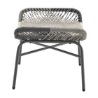 Manhattan Comfort - Ensemble de conversation de patio moderne Ashland 3 pièces - Gris - Ensemble de 5-Garantie limitée du fabricant de 30 jours