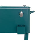 Permasteel - Glacière de patio de 80 pintes avec bassin amovible - Sarcelle-Tablette inférieure pour rangement supplémentaire