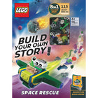 Sourcebooks - Livres LEGO -Construisez Votre Propre Histoire! Sauvetage dans l'Espace (Édition Anglais)-Modèles LEGO exclusifs: comprend plus de 100 éléments de brique pour construire Diod-E, Aster the Sprout, l'astéroïde en colère, une fusée et un modèle LEGO exclusif 4 en 1.