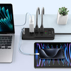 ShoppingAll - Huntkey parasurtenseur multiprise avec 6 prises et 2 ports USB – 4 pi – noir - Paquet de 2-6