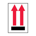 SPC - Etiquette avec flèche vers le haut rouge et ligne noire, 3 po l x 4 po L, 500/rouleau-etiquette d'expedition