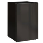 HOMCOM - Mini-réfrigérateur 4,5 pi³ avec congélateur et roulettes - noir-Moteur efficace et silencieux garantissant un environnement paisible 