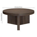 Hudson&Canal - Table basse ron Holm 32" L - Brun aulne-10