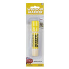 JAM Paper - Team Spirit Marqueurs de fenêtre – Encre lavable pour fenêtres de voiture/maison – Jaune-Quantité : Vendu à l'unité