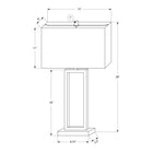 Monarch Specialties - Luminaire - 28 po H Lampe De Table - Port Usb Inclus - Métal Noir - Abat-Jour Ivoire / Crème-Cette lampe décorative est dotée d'un interrupteur à bouton rotatif marche/arrêt pour une utilisation facile avec une ampoule standard de 100W (non incluse), vous permettant de contrôler sans effort votre éclairage pour créer l'ambiance appropriée