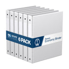 Davis Group Super économie, Reliure à anneaux ronds 1 po, paquet de 6 – Blanc-3 Reliure À Anneaux