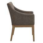 Modway - Alton Tissu tapis Fauteuil à manger - Mocha Natural-Glissières de plancher sans marquage