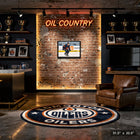 Ryan Nugent-Hopkins Oilers Action-H - Toile encadree - 31" x 22"-Dimensions finales: 31.5x22.5