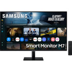 Samsung - Moniteur intelligent Samsung 32 po - LS32FM702UNXZA - Noir-L'écran VA de 32 pouces offre jusqu'à 1,07 milliard de couleurs et est compatible HDR10, garantissant des blancs éclatants et des noirs profonds - Il propose également une luminosité de 300 nits, un temps de réponse de 4 ms et un taux de contraste statique de 3000:1