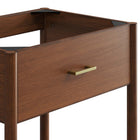Modway - Zaire 24" Armoire de toilette de salle de bain (lavabo non inclus) - Noyer-Assemblée requise