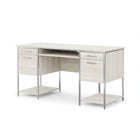Whalen - Bureau à double caisson Roca 60 po-Deux tablettes de rangement ouvertes