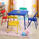 Homy - Casa Ensemble de table et chaises coloré pour enfants - 5 pièces-Poignée de Transport Intégrée - Poignée intégrée pour déplacer l'ensemble sans effort, parfaite pour les parents ou enseignants.