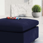 Modway - Commix Sunbrella Terrasse extérieure Ottoman in Marine-Coussins rembourrés en mousse
