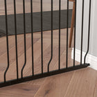 PawHut - 30"- 57" Barrière Extra Large pour Chien avec Système de Verrouillage Double - Noir-Convient aux portes, couloirs et escaliers