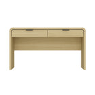 Manhattan Comfort - Bureau moderne Grace 54 po - Chêne naturel et noir-Bureau moderne pour bureau à domicile et bureau de direction
