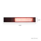 Westinghouse - 1500-Watt Wall Mounted Infrared Patio Heater with Remote-Inclus un Support de montage pour poteau de patio ou pôle ainsi que les pièce nécéssaires pour une installation permanante sur bois ou brique.