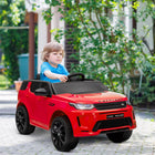 Qaba - Voiture RC électrique pour enfants Land Rover sous licence 12V - rouge-Fonction de démarrage progressif pour une accélération en douceur et plus de sécurité 