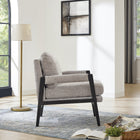 Brassex - Chaise d'appoint 248175 Hugo - gris-Structure en bois d’acacia et en bois de caoutchouc