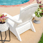 Suncast - Chaise Adirondack avec rangement - Blanc-Construction durable à parois multiples pour plus de solidité et de stabilité.
