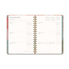 Orange Circle Studio - 2027  Agenda à trois onglets - Age of Romance - 9.6" x 7" - Couleur assortie - Bilingue-Fermeture à bande élastique et 96 autocollants colorés