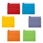 JAM Paper - Enveloppes d'invitation colourées A9 avec fermeture autocollante à décoller et coller - 5 3/4 x 8 3/4 - couleurs primaires assorties - 150/paquet-Taille : A9 (5,75 x 8,75 pouces)