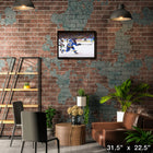 Jordan Kyrou St. Louis Blues 20x29Shooting sur toile - Toile encadree - 31" x 22"-Sous licence officielle de la LNH et de l'AJLNH