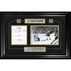 Bobby Orr Boston Bruins 1970 Stanley Cup "The Goal" Scoresheet Collage - Impression encadree - 36" x 24"-Qualité supérieure - scoresheet framed