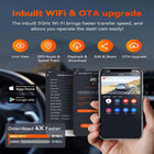 Vantrue - Caméra embarquée S1 Pro 2,7K avec carte SD de 64 Go-Caméra compacte s installe discrètement derrière rétroviseur avec support adhésif inclus