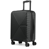 Bugatti - Valise cabine rigide 21.50po à roulettes pivotantes de la collection Berlin - Charbon-Fabriquée à partir d’un mélange durable d’ABS et de polycarbonate pour une résistance optimale