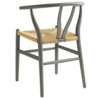 Modway - Amish 32" Chaise d’accent pour salle à manger - Gris clair-Arrivée entièrement assemblée
