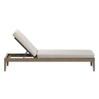 Modway - Northlake Terrasse extérieure Teck Chaise longue, Caillou-3 Positions de taille