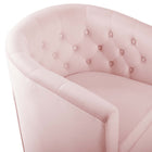 Modway - Prospect Touffe Performance Velvet Fauteuil pivotant - Rose-7