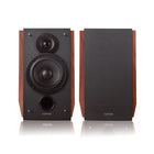 Edifier - R1700BTs Enceintes de bibliothèque Bluetooth actives multifonctions avec sortie de caisson de basses - Brun-Un look classique qui ne se démode jamais. Noir de jais avec du bois MDF de haute qualité et une finition en vinyle en bois de noyer
