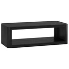 Hudson&Canal - Table basse rectangulaire Kellan 47" L - Grain noir-Un design contemporain moderne pour votre salon, votre bureau et plus encore