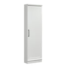 Sauder - Meuble d'angle HomePlus - Blanc doux-Gain de place: Configuration peu encombrante conçue pour s'intégrer dans un coin. La porte réversible s'ouvre à gauche ou à droite pour une solution de rangement adaptable
